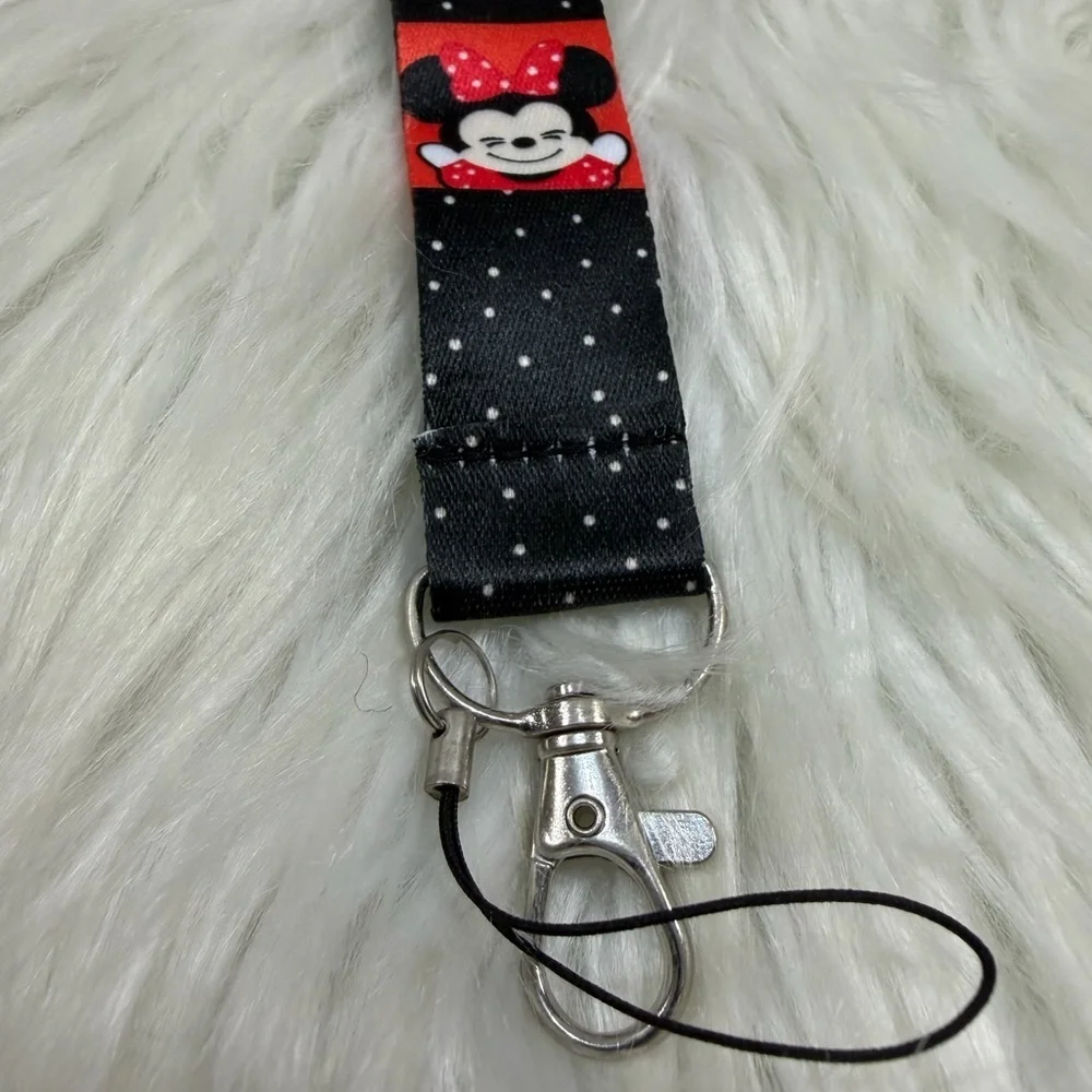 💙3/$20💙 Disney Mickey Mouse Red & Black Kids Lanyard